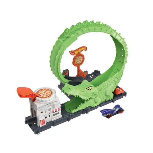 Hot wheels track set - hot, with