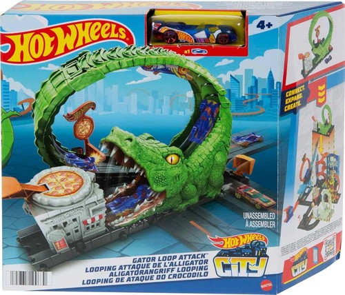 Hot wheels gator loop pizza - hot,