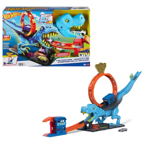 Hot wheels city rex chomp - t-rex,
