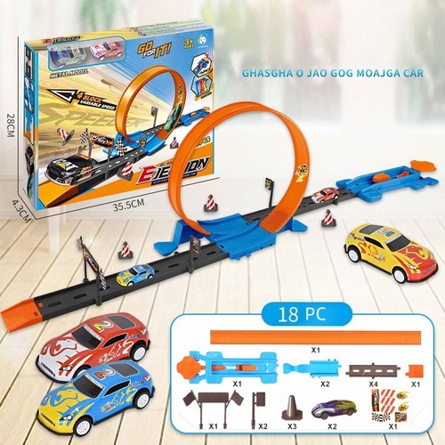 Hahaland toy car track - car, set,1