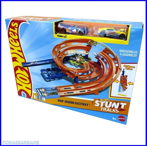 Hot wheels whip around raceway - hot,